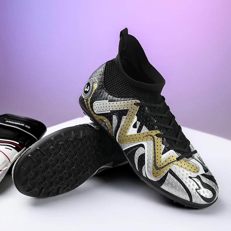 Мужские футбольные бутсы с длинными шипами и высокой лодыжкой, футбольные бутсы AG/TF, детские уличные бутсы для травы, футбольные бутсы, тренировочные спортивные футбольные бутсы