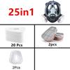 Chemical Mask 6800 Gas Mask Dustproof Respirator Paint Pesticide Spray Silicone Full Face Filters for Laboratory Weldin