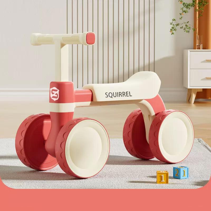 Детский беговел для мальчиков и девочек 1 года, 12–36 месяцев, беговел для малышей, 4 колеса, первый велосипед для малышей, подарки на первый день рождения