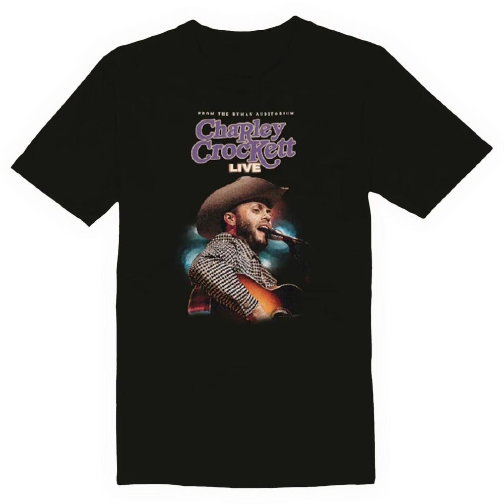 Горячий Тур Charley Crockett Размер S-4XL Черная Футболка Унисекс BT011 Унисекс Футболка