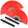 2 Pcs Retro Style Hand Folding Fan Tough Exquisite Craft Gift Home Decoration Ornament for Men and Women Dancing Hand Fan