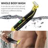Men Electric Shaver with 4 Guide Combs Brush Waterproof Rechargeable Mini Travel Razor Portable Hair Beard Trimmer Remover Tool Father Boyfriend Gift