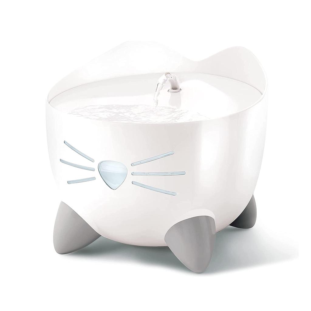Catit Pixi Fountain White Quiet Cat Smart Waterer Автоматическая поилка с 1 фильтром для смягчения воды 2,5 л