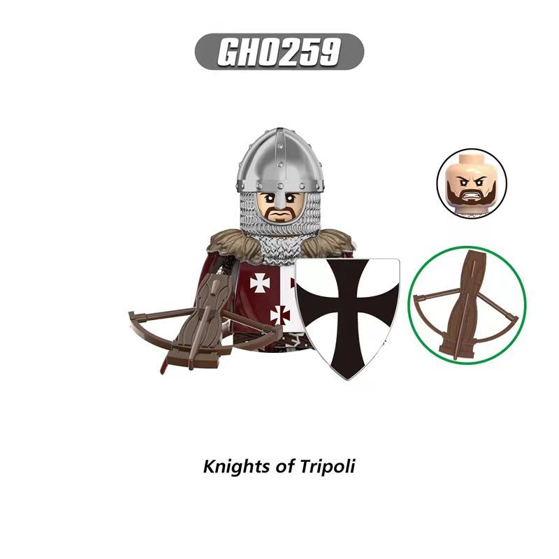 Средневековые Рыцари Серия Фигурки Строительные Блоки Воин Солдаты Стражники Львиное Сердце Больница Тевтонский Рыцарь Битва Пастор Детский Подарок