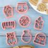 8Pcs Set Cartoon Halloween Biscuit Mould Halloween Cookie Cutting Mold Fondant Cookie Cutters Party Cake Decoration Baking Tools