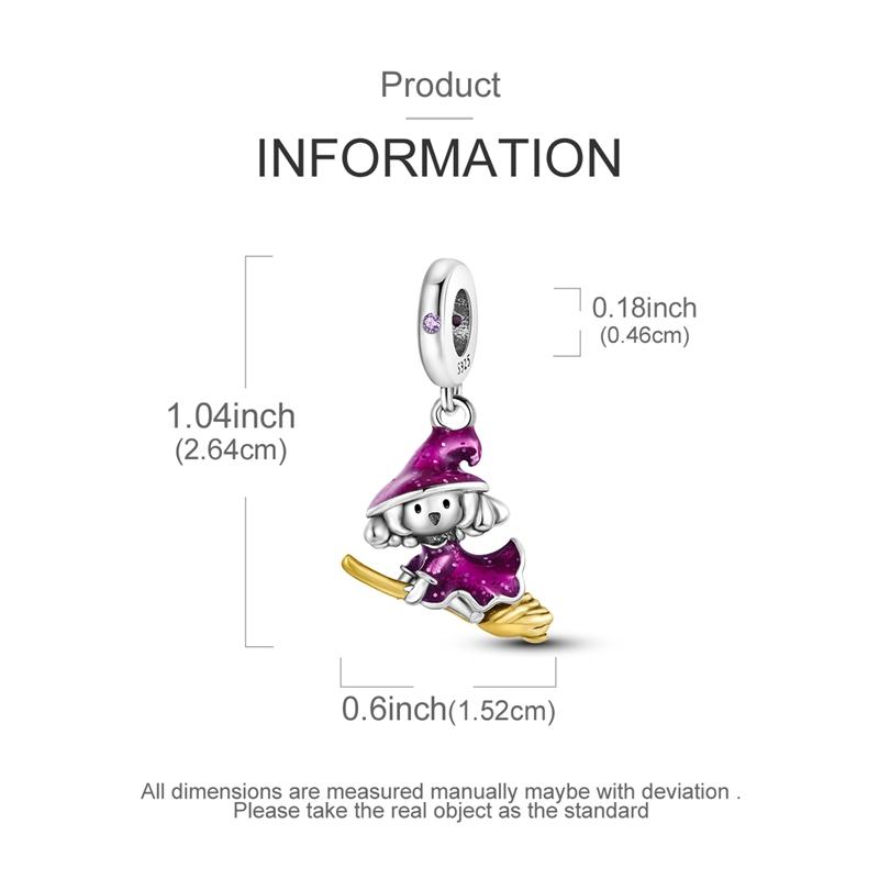 Оригинальные медные подвески-шармы на Хэллоуин: скелет, ведьма, летучая мышь, тыква, череп. Подходят для оригинального браслета-бенгла для женщин.