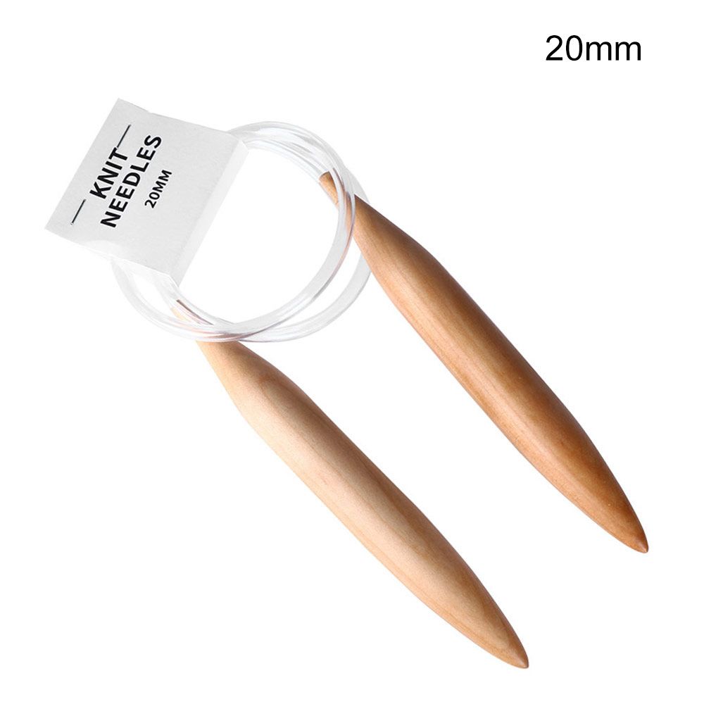 Fashion Yarn Circular Bamboo Sewing Tool Knitting Crochet Hooks Braided Ring Needle