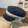 Оригинальный кружевной дизайн джинсовые шляпы Forward для женщин весна-лето путешествия солнцезащитные модные универсальные ретро береты с плоским верхом