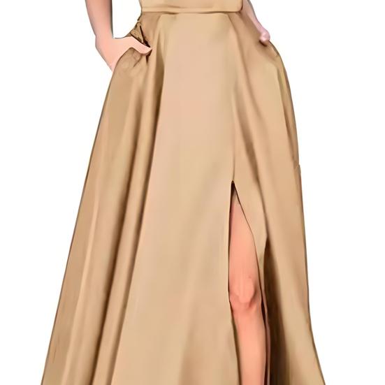 Женское выпускное платье на тонких бретельках без рукавов, вечернее платье макси с открытой спиной и боковыми разрезами, свадебное вечернее платье