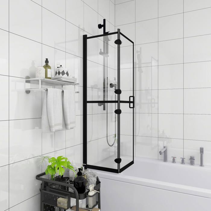 VidaXL Foldable Shower Cabin Bathtub Wall Shower Wall Shower Cabin Bathtub Cabin Bathroom Home Interior ESG 150820