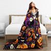 Halloween Theme Pattern  Super Soft Blanket  Kids Plush Bedding Throws Novelty Outdoor Flannel Bedspread Sofa Bed Cover