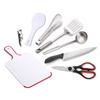 Portable Travel Utensils Set 9pcs Stainless Steel Camping Kitchen Cookware Set Kitchenware for