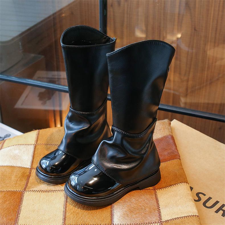 Сапоги из бархатной кожи для девочек в британском стиле, модные короткие женские сапоги в стиле принцессы, модные универсальные теплые сапоги для девочек