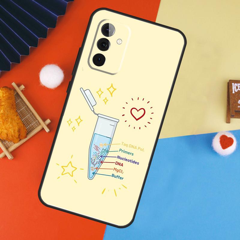 Ретро Иллюстрация ДНК Наука Чехол Для Samsung Galaxy A54 A34 A14 A55 A35 A33 A53 A13 A23 A17 A06 A16 A56 A36 A52 A32 A15