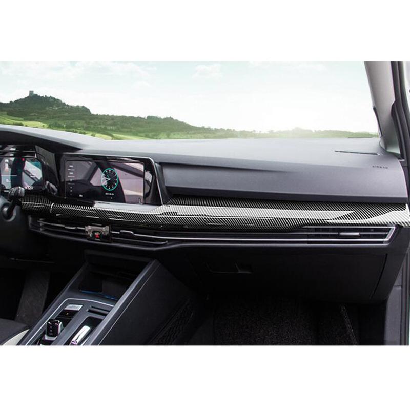 For VW Volkswagen Golf8 Golf 8 Car Center Control Dashboard Trim Decoration Trim Auto Interior Accessories