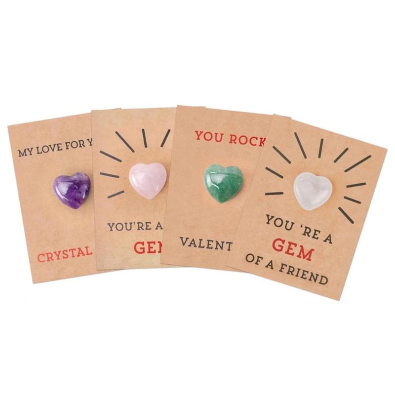 Novelty Valentines Cards Heart Shape Crystal Personalized Love Expression Transform Your Emotion into Distinctive Love
