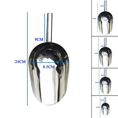 Барный совок для льда Коробка для хранения Конфеты Лопатка для специй Большая металлическая Буфетная кухня Сухая сталь