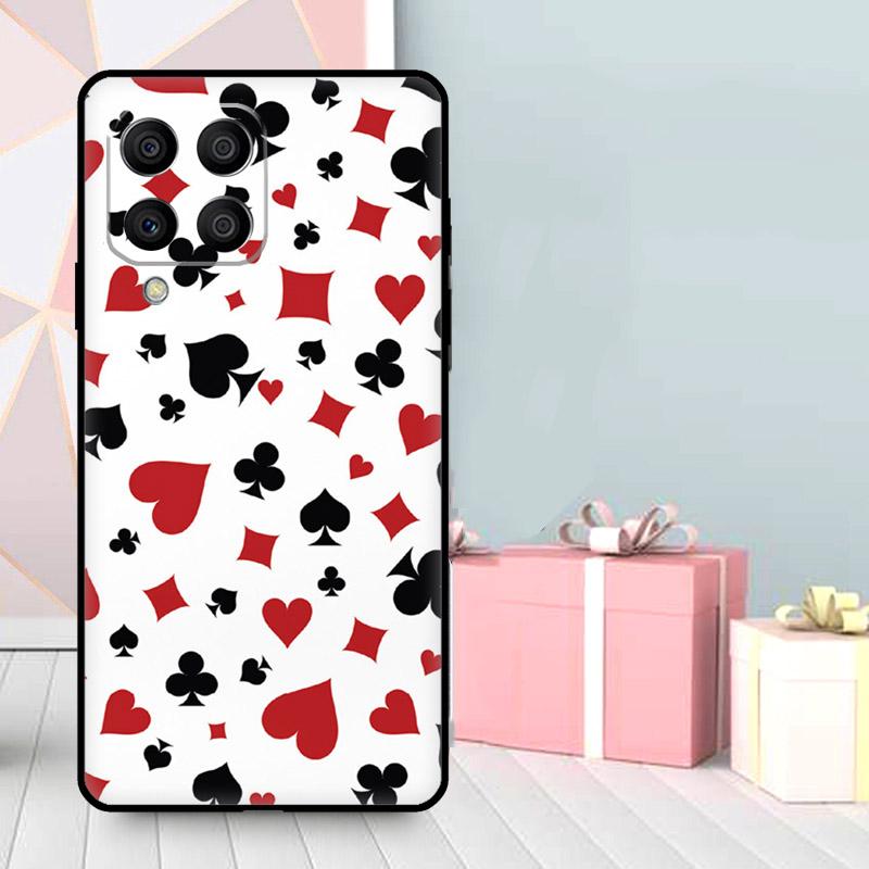 КАЗИНО ИГРАЛЬНЫЕ КАРТЫ Чехол Для Samsung Galaxy M56 M52 M32 M53 M16 M11 M21 M31 M35 M12 M13 M14 M15 M36 M55 M34 M54
