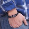 Мужской браслет-компас Noter Vintage с магнитной застежкой, викинговый плетеный браслет, нить Grade A 4 мм, браслет с подвесками, идеальный подарок для него