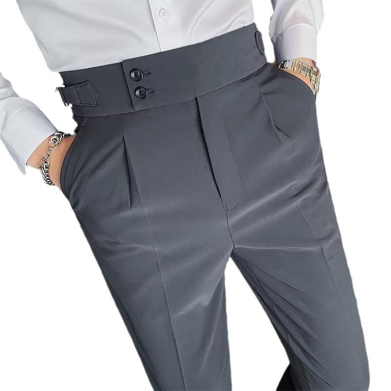 Неаполь коричневые текстурированные облегающие мужские брюки с пряжкой Paris