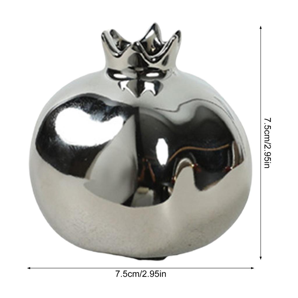 Creative Ceramic Vase Pomegranate Design Vase Home Office Table Decoration Crafts for Grow Plant Insert Artificial-Floral