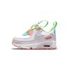 Air Max 90 Toggle TD White Crimson Bliss Baby Sneakers Light-Violet Metallic-Platinum CV0065-102