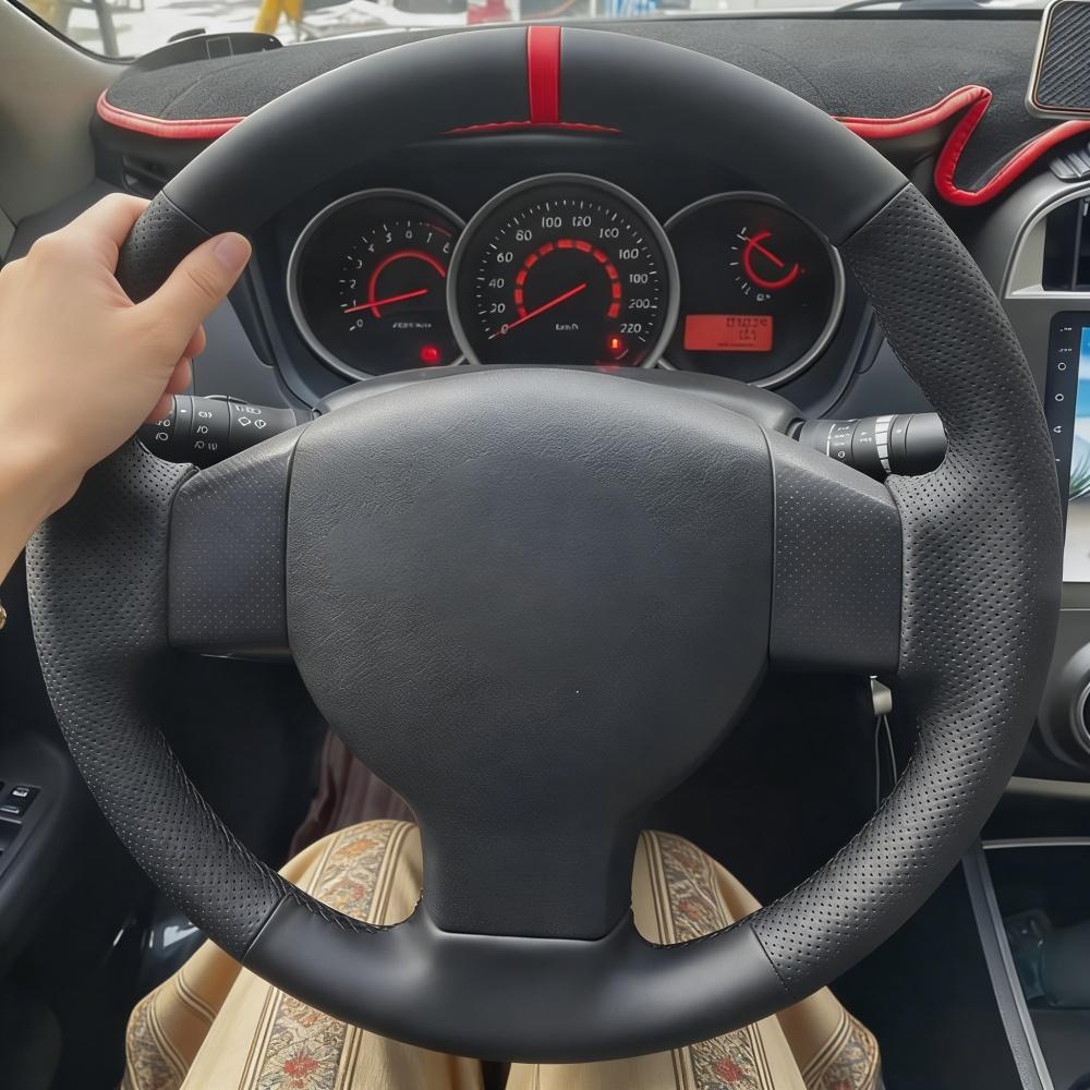 Car Interior Hand-stitched Leather 2004-2010 Sylphy 2006-2011 Versa 2007-2011 Steering Wheel Covers For Nissan Tiida