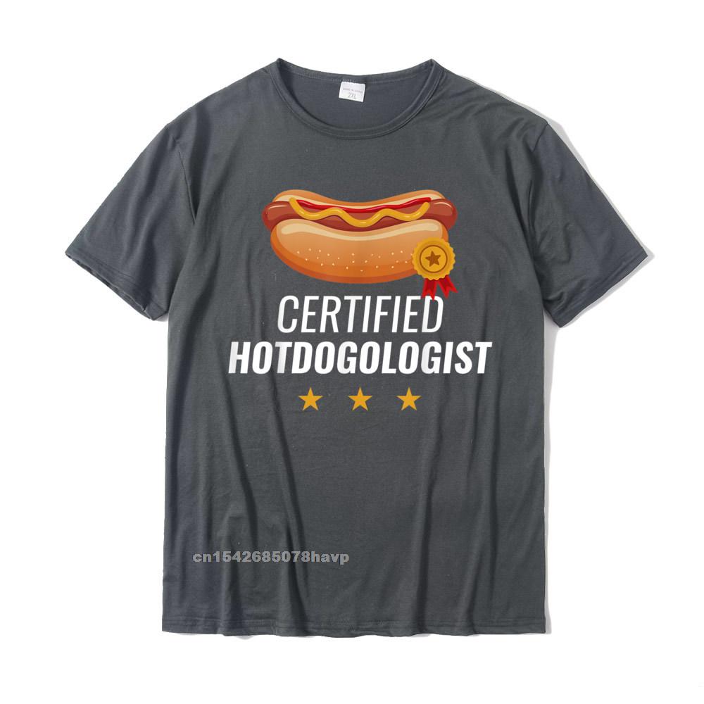 Certified Hotdogologist Funny HOT DOG Gift Hotdog TShirt Popular Unisex Tshirts Summer Tops Shirt Cotton Unique