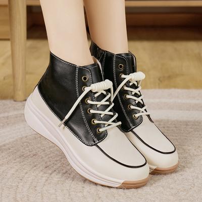 Женские повседневные ботинки Женские кроссовки на танкетке и платформе Толстая подошва Для ходьбы Минималистичные Туфли для беременных для девочки