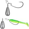 Drop Shot 15 шт./лот рыболовный грузило 10 г 20 г трубка пуля отвес подвеска металлический джиг морской снасти набор Pesca инструмент