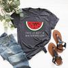 This Is Not A Watermelon T-Shirt Funny Watermelon Tshirts Women Short Sleeve Graphic T Shirts Peace and Love Tee Streetwear Tops
