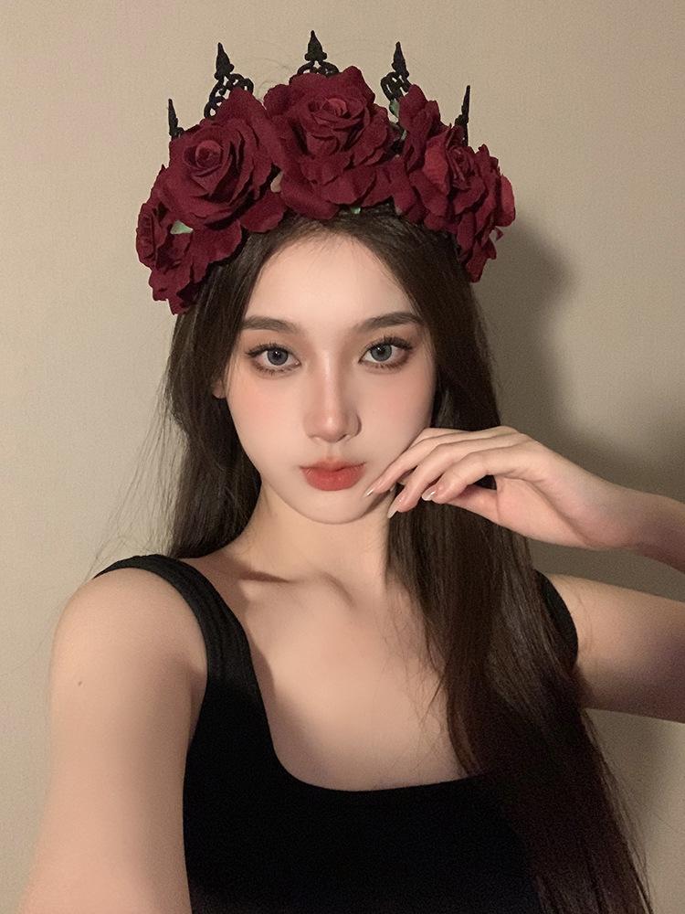 Sin And Love Sing Together Halloween Princess Crown Hair Crown Queen King Queen Headdress Crown Accessories