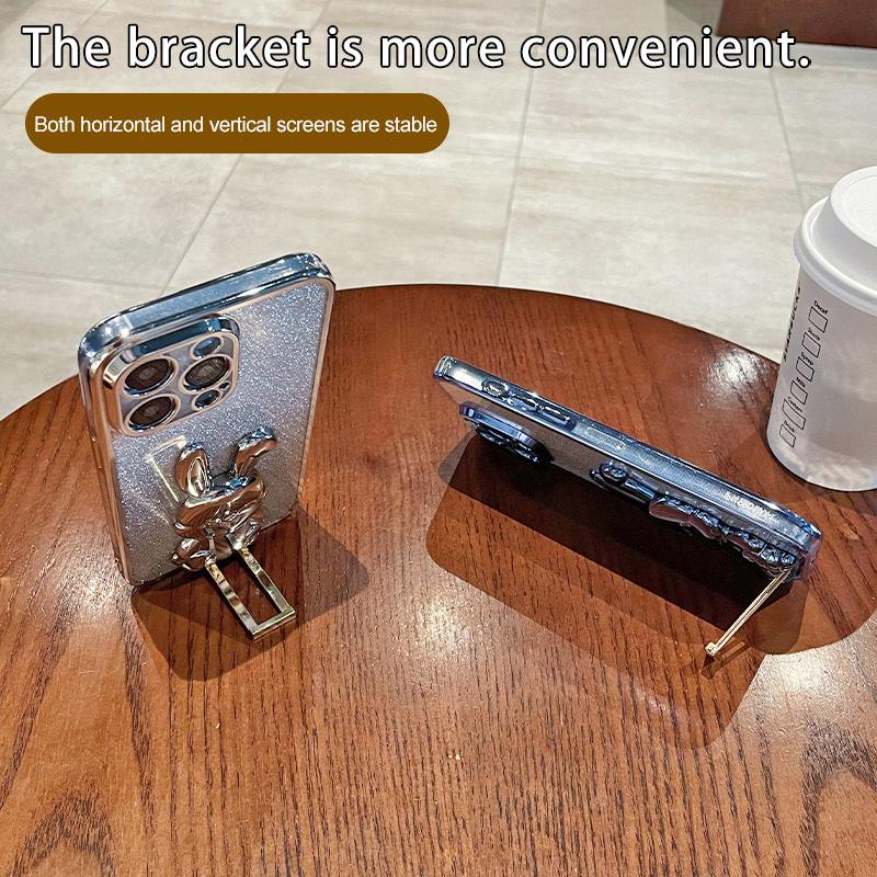 For Honor X40i 5G Shockproof Case Cute Rabbit Anti-Drop Kickstand Phone Cover