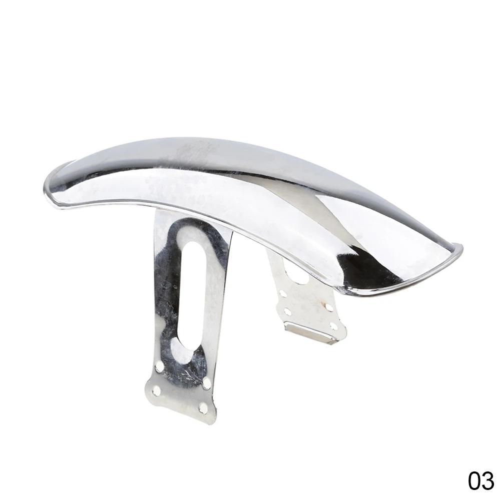 Универсальное переднее колесо мотоцикла, крыло в стиле ретро, ​​черное \ хромированное положение шин, брызговик для Honda CG125 GN125 Cafe Racer