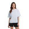 PUMA Round Neck Pullover Solid Color Short Sleeve Unisex Light Blue Gray Men's 599018-31