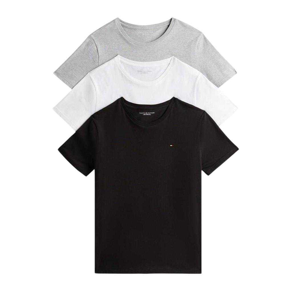 Tommy Hilfiger Мужская хлопковая футболка с логотипом (Пакет из 3)