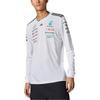 Adidas X Футболка гонщика команды Mercedes-Amg Petronas F1 с круглым вырезом и длинным рукавом для мужчин, топы, белая, черная JX5801