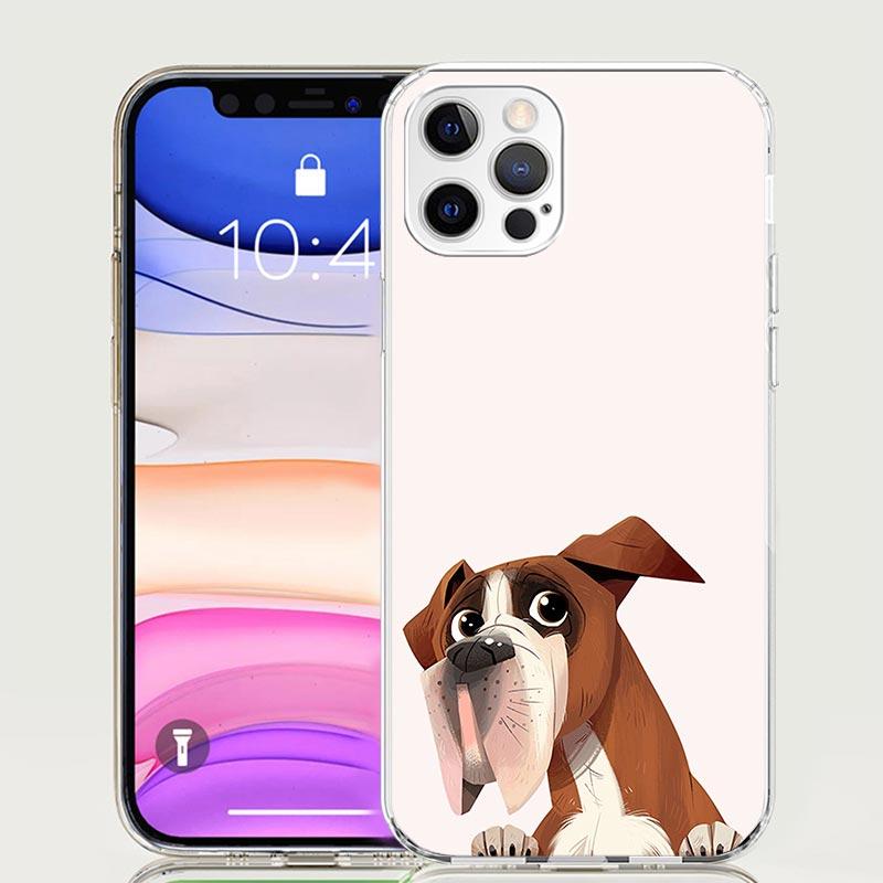 Чехол для телефона с мопсом и французским бульдогом для Apple iphone 16 15 14 13 12 Mini 11 Pro Max 16E X XS XR 7 Plus 8 + SE 2020 Трендовый Забавный
