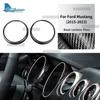 Real Dry Carbon Fiber Speedometer Frame Trim for Ford Mustang 2015 2016 2017 2018 2019 2020 2021 2022 2023 Interior Accessories