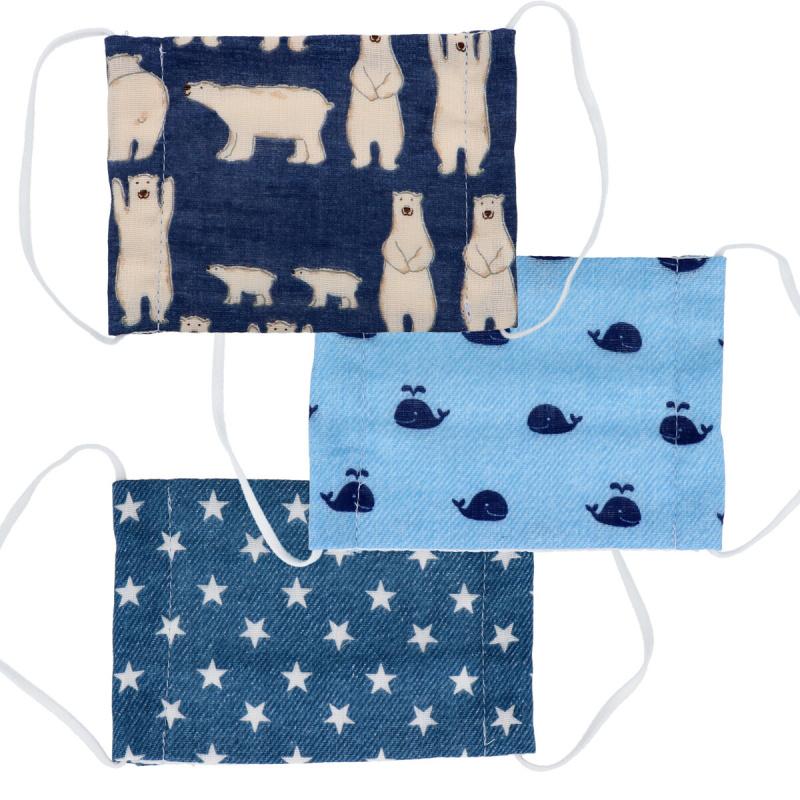 Комплект из 3 предметов для детей Fluffy Mask Kids Denim Series