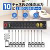 Punasi Effector Power Supply 10 Channel Power Supply Independent Output LED Indication Function Power Supply PSE Certification Power Adapter Short