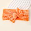 New Solid Solor Children's Hair Accessories Baby Plush Bow Headband Baby Soft and Comfortable Fabric Headband