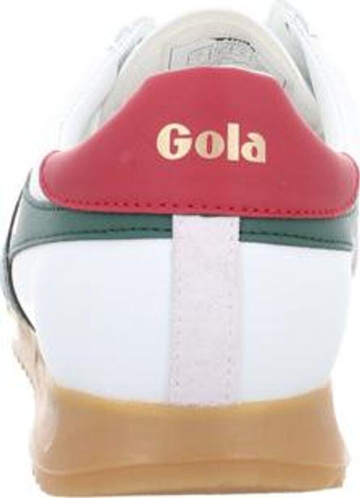 Gola Classics Men's Torpedo Leather Trainers White/evergreen/deep Red