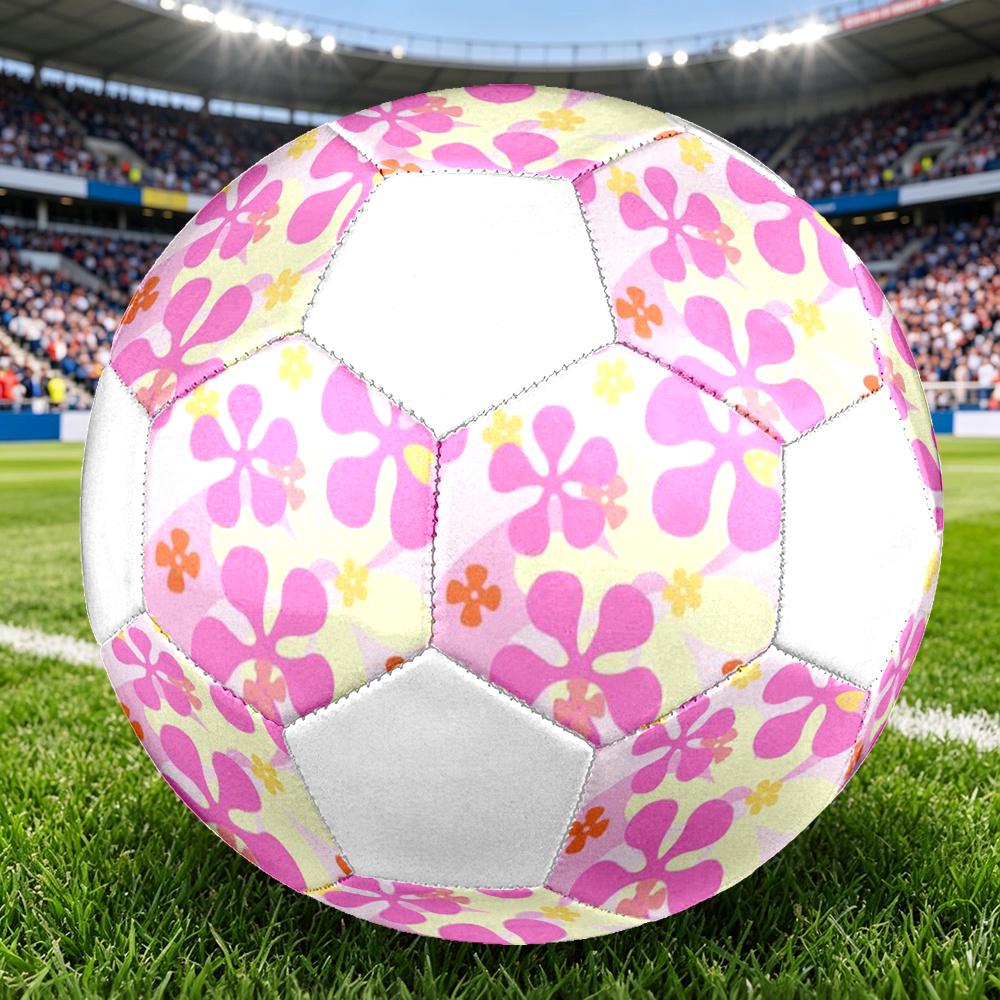 1pc Floral Durable Soccer Ball/Football, Size 5, Perfect for Training, Entertainment And Competition,Gift yy26060697