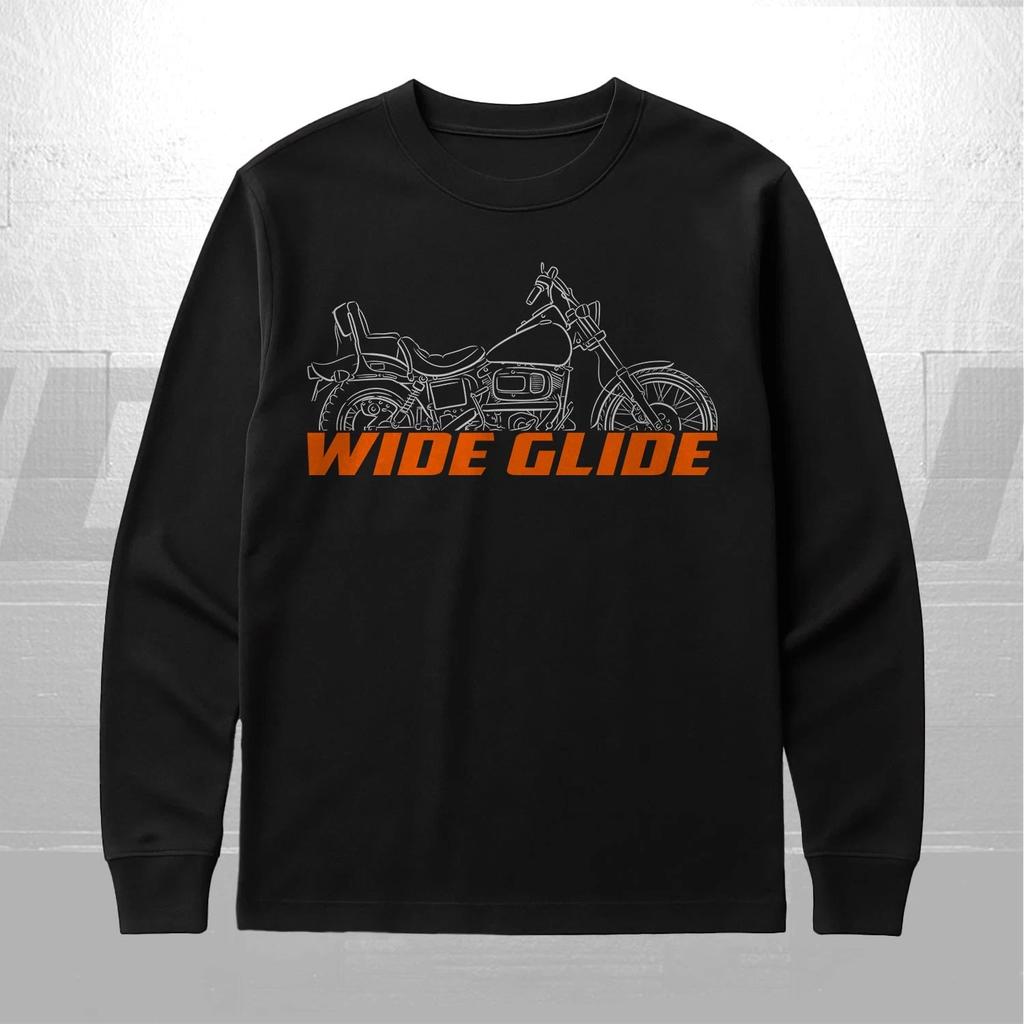 Harley-Davidson Wide Glide FXWG 1980-1986 - Футболка с длинным рукавом