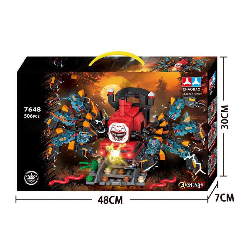 Charles Train Horror Spider Building Blocks: Challenging Assembly Model for Boys