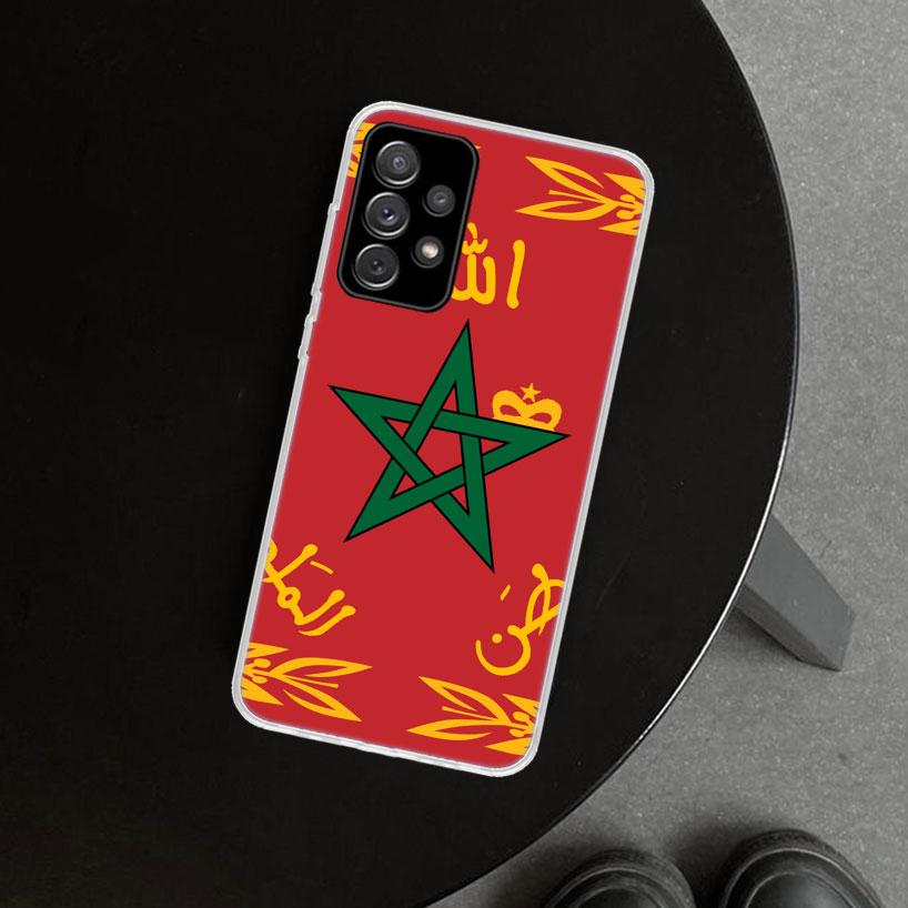 Morocco Flag Passport Phone Case for Samsung Galaxy A17 A16 A26 A36 A56 A57 A37 A15 A25 A35 A55 A14 A24 A34 A54 A13 A23 A33 A53