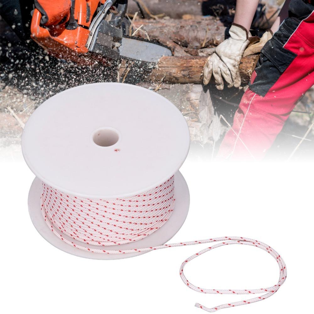 Universal Pull Starter Cord White and Red Nylon Cutter Rope Practical Recoil Starter Rope