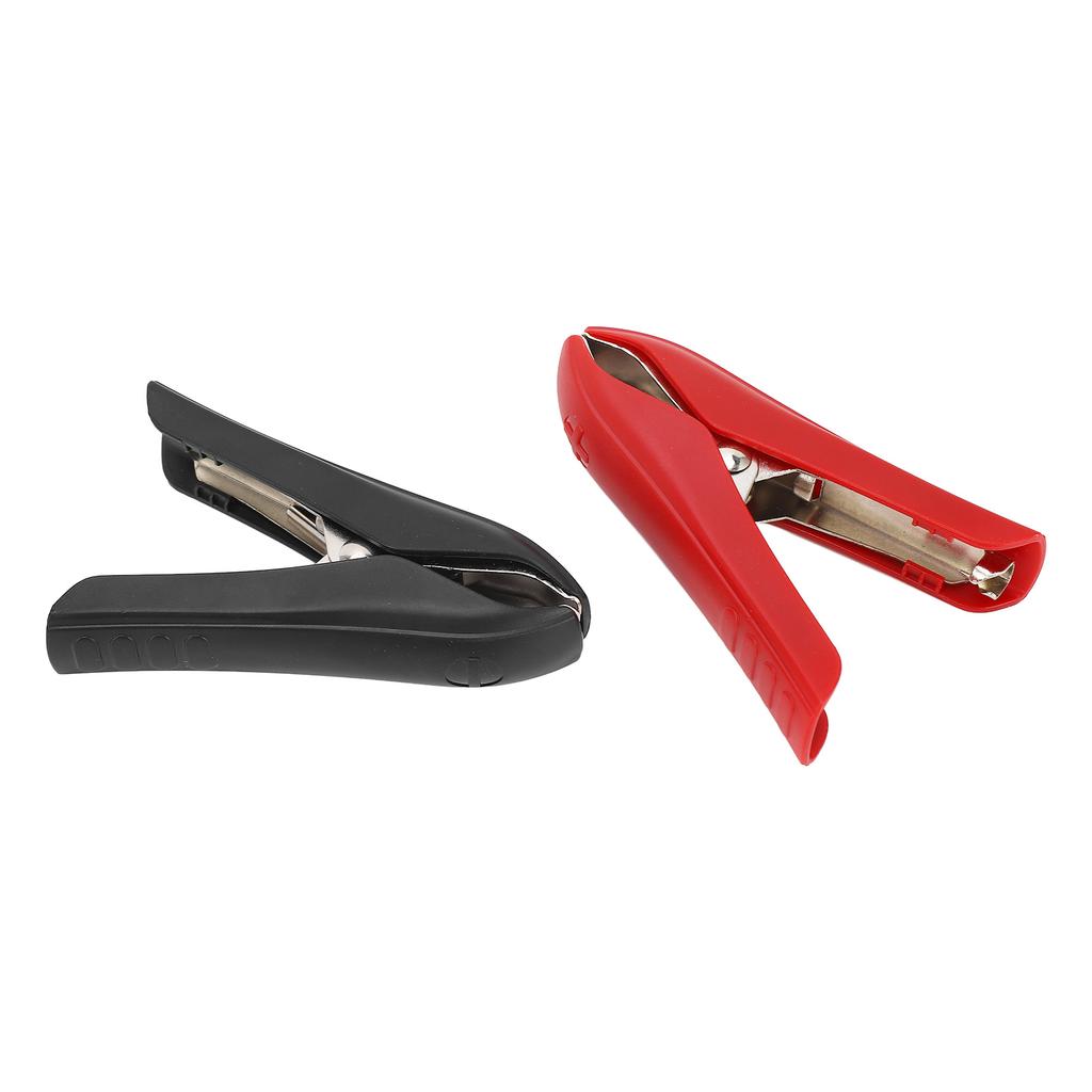 1 Pair Battery Crocodile Clamp Jumper 100A Cables Boost Clamp Welding Clip Red Positive Black Negati