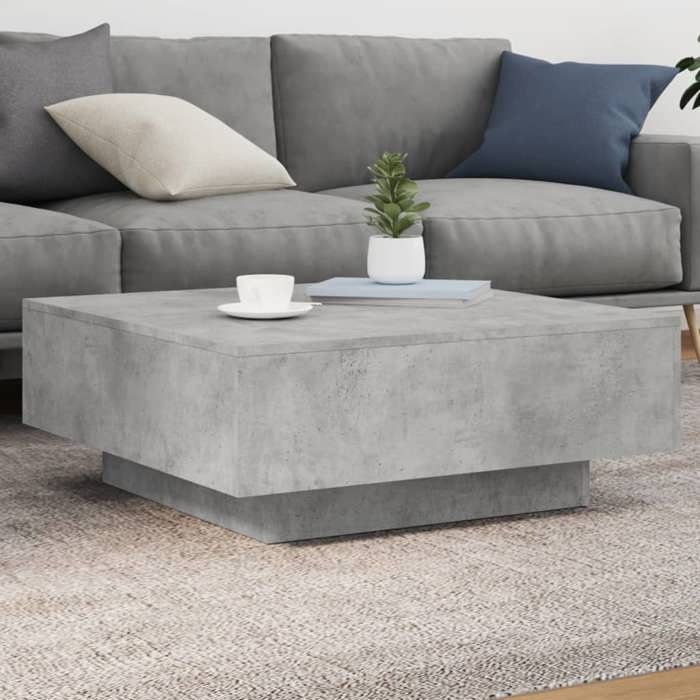 VidaXL Coffee Table Concrete Grey 80x80x31 Cm Engineered Wood 836584